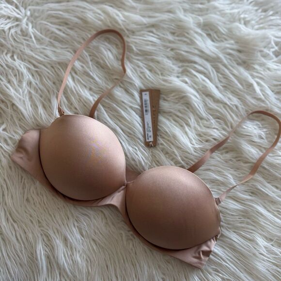Skims Ultimate Strapless Pushup Bra Clay Size 36B - Picture 4 of 7